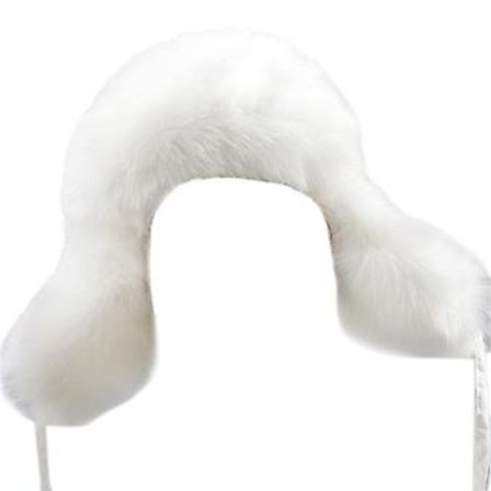 Naisten hattu, paksu keinotekoinen turkislakki korvaläpillä, ulkoilulakki, karvaiset lakit, tuulenpitävä lakki, hiihto-, kiipeilypäähine, valkoinen 