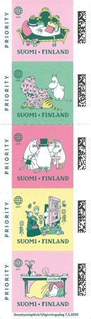 Finland - Mumitroldene - Postfrisk sæt 5v