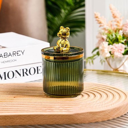 e Bear Bomullsdyna Hållare Förvaringslåda för bomullspinne