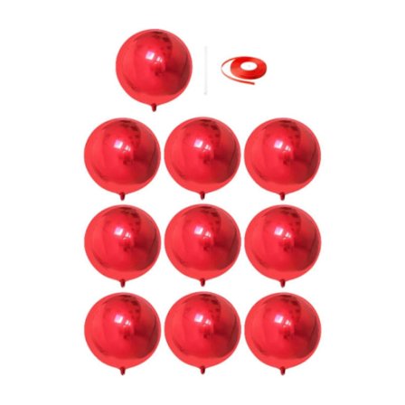 10x Folieballonger Preppy Festutstyr Unike 22 tommer for Jubileumsdekor