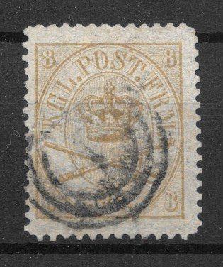 Danmark 1870 - AFA 14A - Stemplet