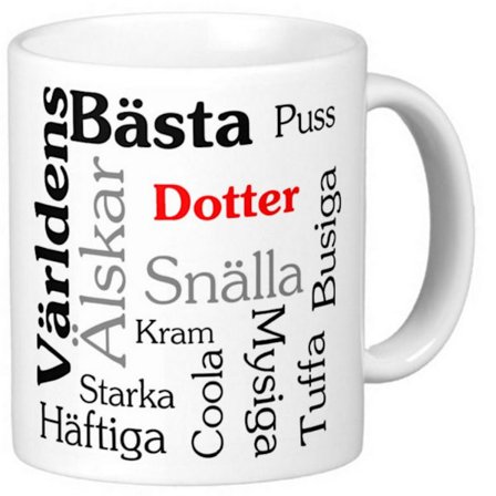 Mugg - Världens bästa dotter