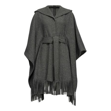 Pinko - Capes Och Ponchos - Grå - Dam - Storlek: M, Dam, Storlek: M