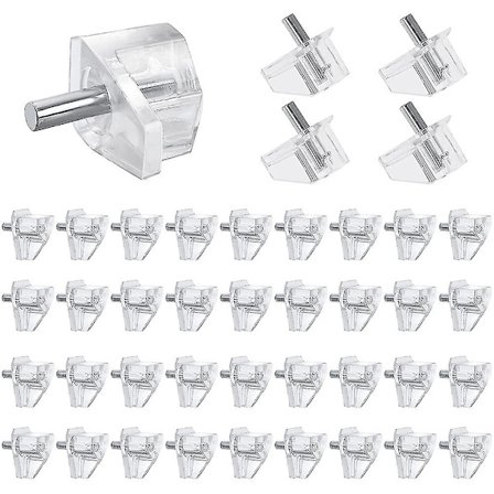 50 stk. 3 mm Hylde Pins Klar Støtte Pinde Skab Hylde Pins Klips Hylde Støtte Holder Pinde comp