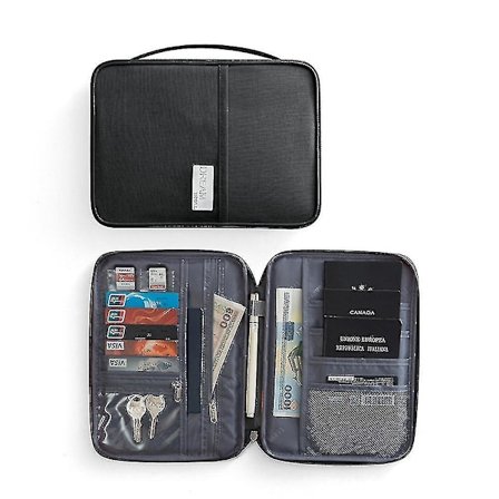 Familie rejse pung pas opbevaring taske holder dokument kort pung arrangør sag