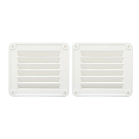 2 kpl Ilmastointireikä Tuuletusaukko Sivupakoputki Suorakulmainen Tuuletusaukko Valkoinen