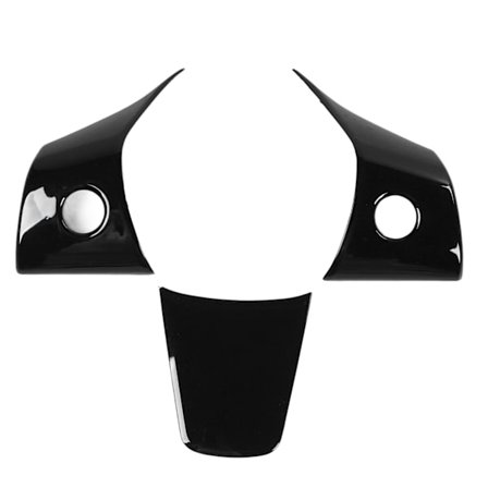 3 stk Rattbeskyttelse Patch Interiørtilbehør Erstatning for Tesla Model 3 Eller Y 2021 til 2023 Lakk Svart