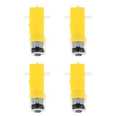 TT Motor Växel Dubbel Axel Växlad Elektrisk Drivare 4st för DIY Smart Bil Leksak Robot