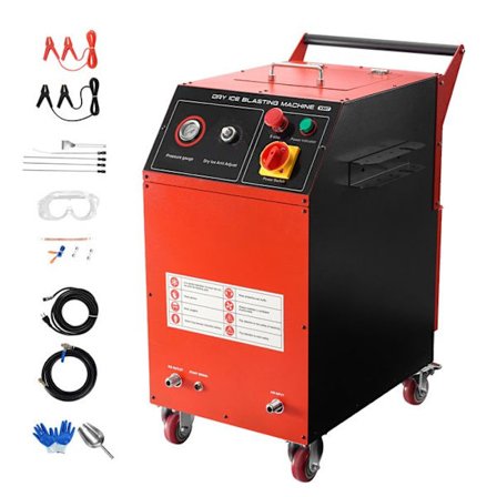 Maskine til tørisprojicering - DUOKU - Model V507 - Kapacitet 7,5 kg - 600 W - 4 dyser