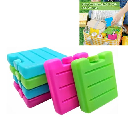 Fryseblokker Isbiter for Matbokser - Gjenbrukbare - 6 Pakning