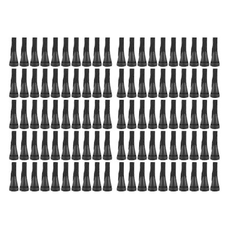 100 STK Fjerkræ Plukker Maskine Plukker Gummi Hårfjerningspind Erstatning til Ænder Kyllinger Gæs Sort