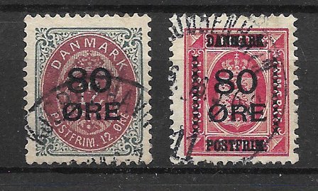 Danmark 1915 - AFA 82-83 - Stemplet