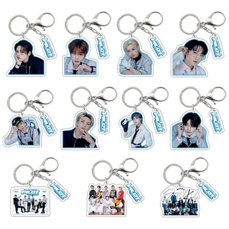 Stray Kids nytt album (5-STAR) nyckelring Li Longfu accessoar akrylhänge 11-delars set