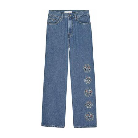 Tommy Hilfiger Jeans , Blauw , Dames , Maat: W26 L32