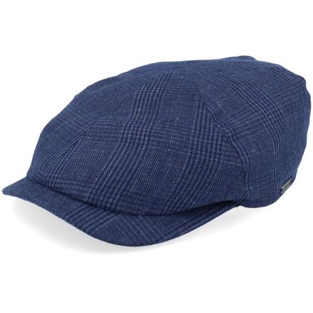 Wigéns - Blå flatcap Keps - Newsboy Slim Cap Blue Flat Cap @ Hatstore