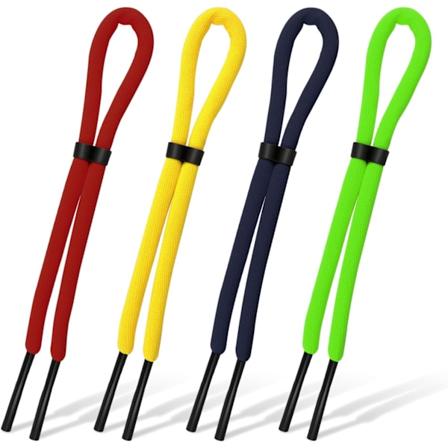 Flytande Solglasögonrem Set 26-Tums Justerbar Anti-Förlust Hållare för Båtliv, Kajakpaddling, Surfing, Vattensport (4-pack)