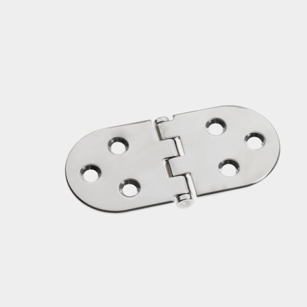 Hatch hinge Roca, 130 x 60 mm, with reverse opening, acid-resistant stainless steel (AISI 316)
