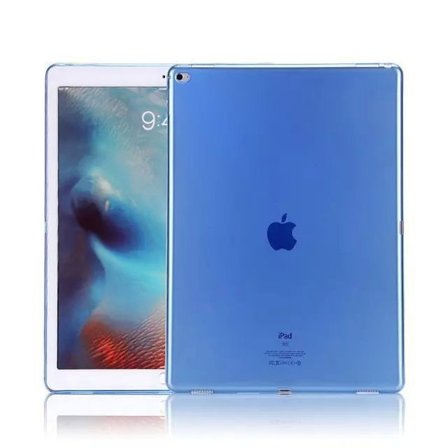 Etui til iPad 2018 pro12.9 transparent blå silikone klar vand blød