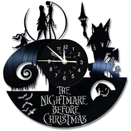 Vinyl Väggklocka Väggklocka Barnrum Present Idé Figurer Barnkammare Konst Dekor 12” LP Skivklocka