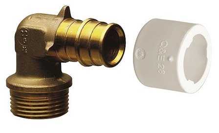 Uponor 1870228 Kulma-adapteri 90°, ulkokierre 20 x 18 mm, Asennus