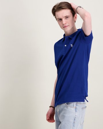 U.S. Polo Assn. DHM Pique Polo Blå Poloshirts Dreng - Kids Brand Store