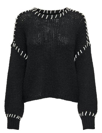 Onldenise Life Ls Ck Knt Black ONLY