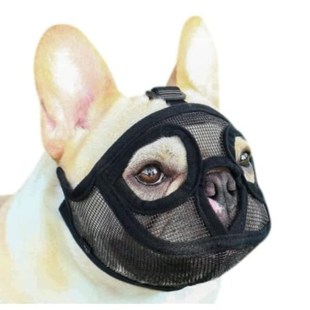 Justerbar Bulldog Munkorg Stop Bide Tygge Gø M SJX