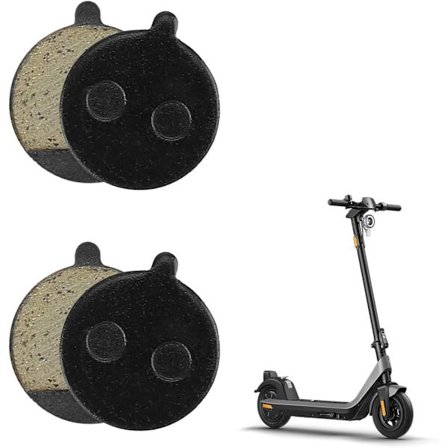 Pakke med 4 universelle semi-metalliske skivebremseklosser, for elektriske sparkesykler og terrengsykler, høy ytelse og pålitelighet