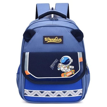 Skoletaske til studerende, ny børne taske, folkeskole, børnehave, klasse rygsæk, drenge og piger, sød skole taske - denim blå