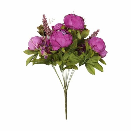 1 stk Kunstige Blomster Vintage Kunstig Peon Silkeblomster Bryllup Hjem Dekoration