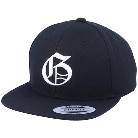 Iconic - Svart snapback Caps - G Letter 3D Black Snapback @ Hatstore