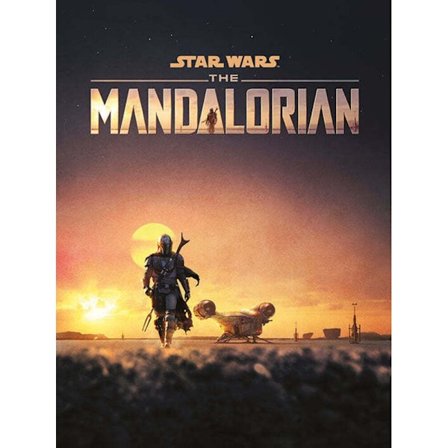 Star Wars: The Mandalorian Dusk Canvas Print 40cm x 30cm Solnedgång