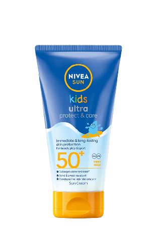 NIVEA Solkräm barn Kids Ultra Protect & Play SPF50+ 150 ml SUN Solskydd solvård Dam 150ML