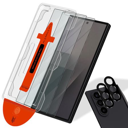 2-Pack Samsung Z Fold 7 Skärmskydd & 2-Pack linsskydd - Härdat Glas | [Automatisk Installation] - Bubbelfritt