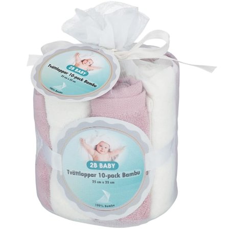 2B Baby Tvättlappar Bambu 10-pack Bädda Unisex Lila