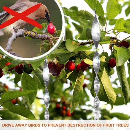 12 stk Fugleskremsel, Lysende Spiral Refleks, Skremmende Ref