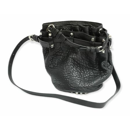 Alexander Wang Pre-owned, Bucket Bag in Black Leather Zwart, Dames, Maat:ONE Size,leer