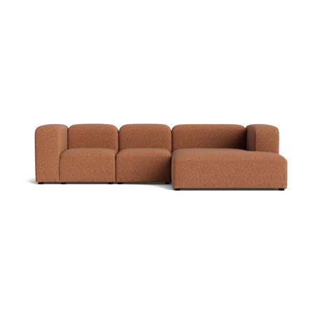 Milo chaiselong sofa, højrevendt | 300cm - Puente Brun Terracotta - 300x170x72 - Sofa, chaiselong