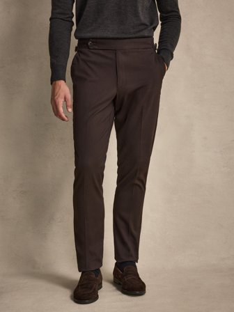 John Henric Men's Braune Chinos Slim Fit Size 50