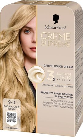 Schwarzkopf Creme Supreme Caring Color Creme, Hår, Hårfarve, Permanent Hårfarve