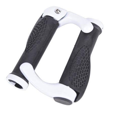Carbon Styre Cykling Mountain Bike Lock-on Cover Hvid onesize White onesize