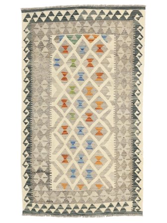 Kilim Afghan Old Style Rug Hand Woven 97X160 Orange/Beige Afghanistan