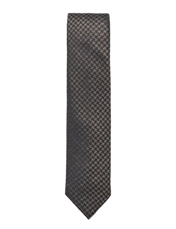 Patterned Tie 7 Cmpatterned Tie 7 Cm Brown Lindbergh Black