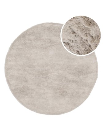 Ember Ø 120 Klein Lichtbeige Rond Vloerkleed