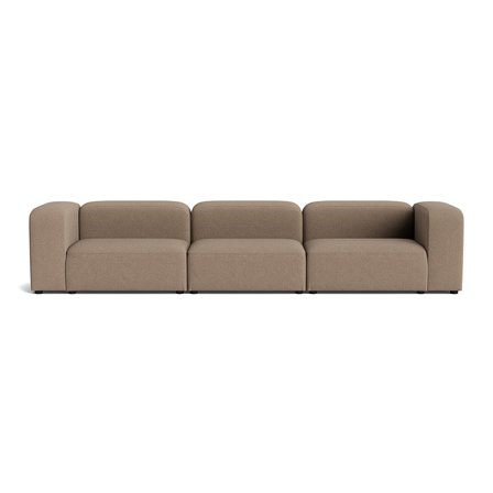 Milo XL 3 personers sofa - Loop Mørk Beige - 360x100x72 - Sofa, 3 personers sofa