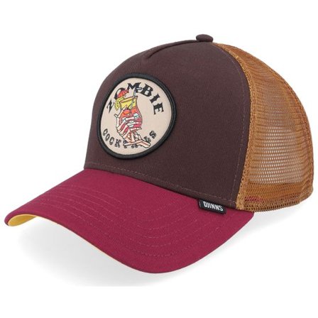 Djinns - Brun trucker Keps - Hft Food Zombie Brown/Red Trucker @ Hatstore