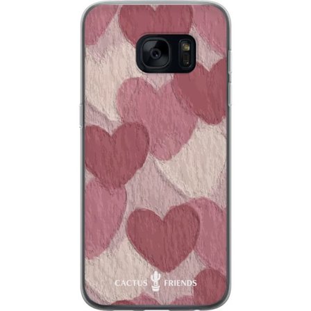 Yhteensopiva Puhelinkuori Samsung Samsung Galaxy S7 Cactus and Friends - Blush Paper Hearts