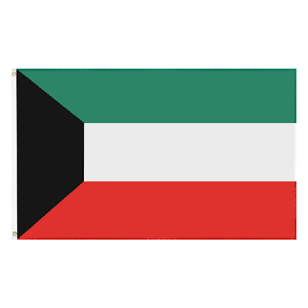 90*150cm Kuwait flag 3*5ft polyester flag