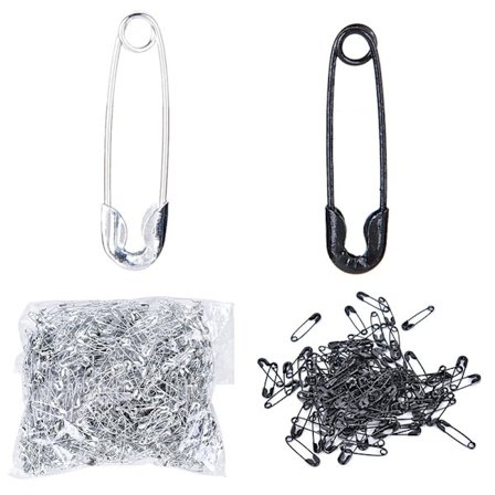 1000 Stk 000# Sikkerhedsnåle Fund Pæreformede Sikkerhedsnåle til