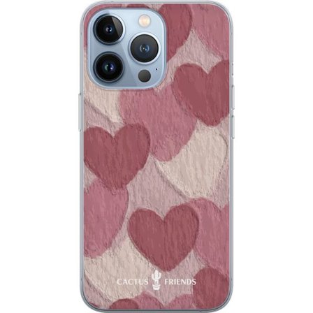 Kompatibel Mobilcover til Apple Apple iPhone 13 Pro Cactus and Friends - Blush Paper Hearts
